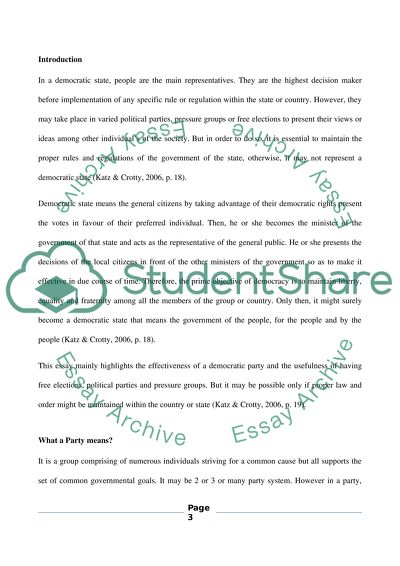 Competition Between Political Parties