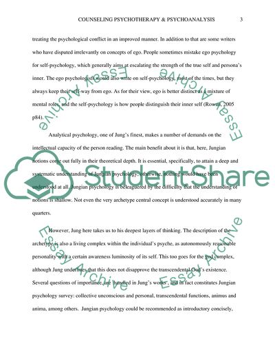 Counseling, Psychotherapy & Psychoanalysis