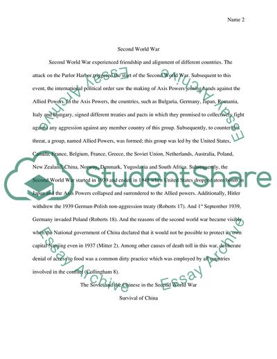 The Soviet and the Chinese in the Second World War