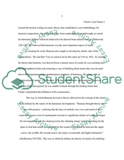 Homage a Rameau: An Analytic Study of Debussys Work