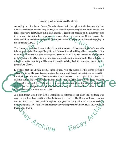 Picturing the Past and Reactions to Imperialism and Modernity