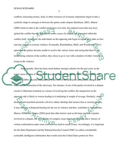 Nature of the Sudan Conflict