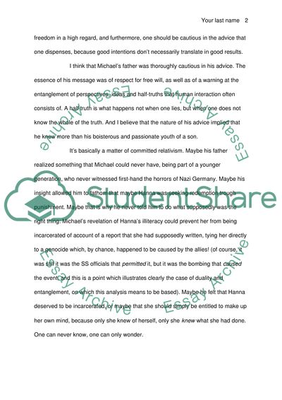 The freedom of the children and the sins of the fathers