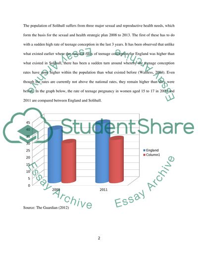 Overview of the Solihull Sexual Health Strategic Plan