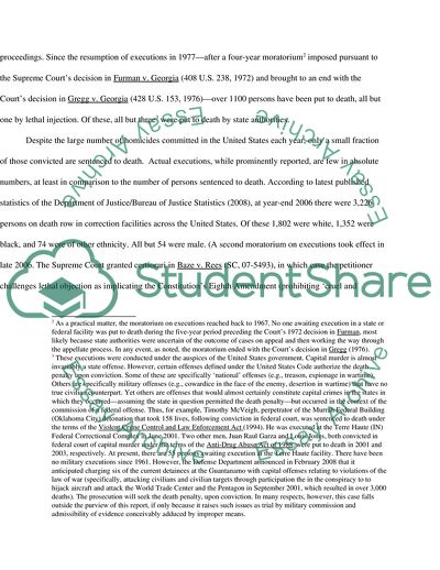 Capital Punishment in the United States: Legitimacy and Efficacy in a Modern Liberal Society