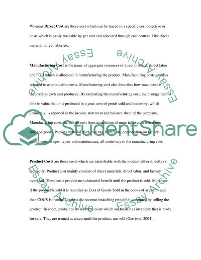 Different Cost Concepts