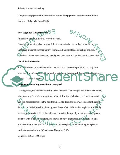 Substance Abuse Counseling