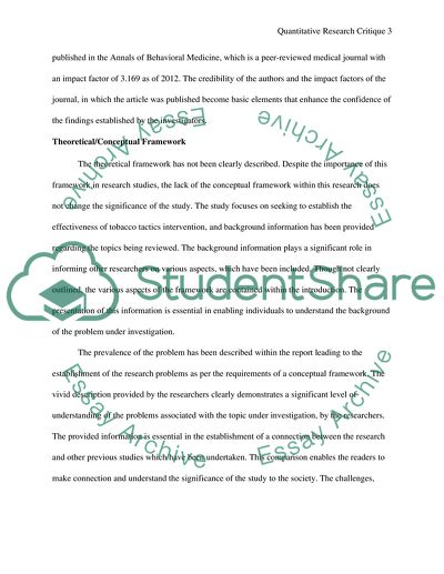 The Effectiveness of the Tobacco Tactics Program