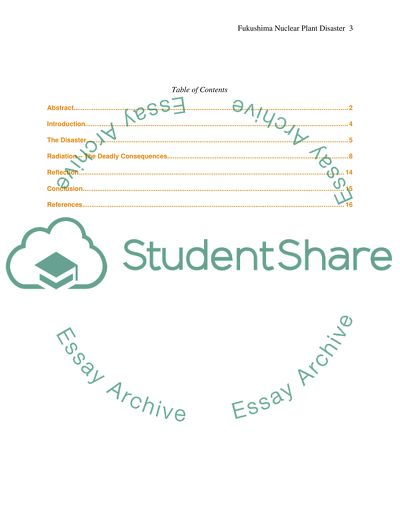 The Fukushima Nuclear Plant Disaster