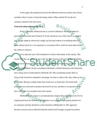 Food and Eating Culture