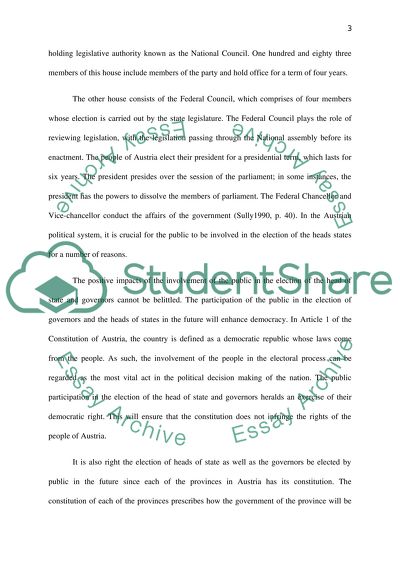 Public Elections of the First Heads of State in the Austrian Political System
