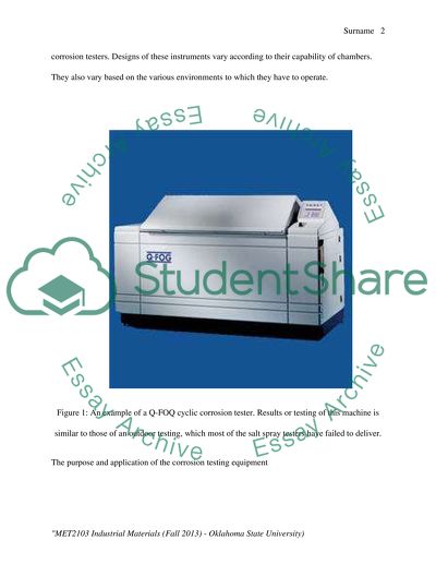 Orrosion Testing Equipment