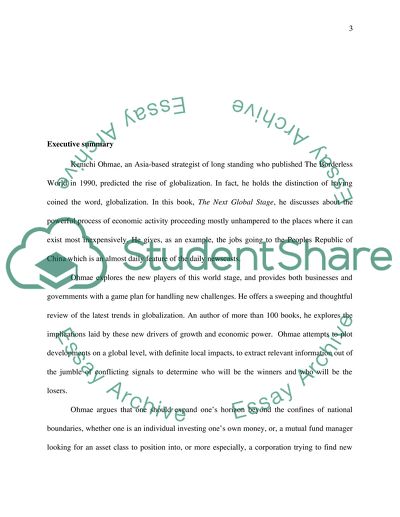 Ohmaes The Next Global Stage