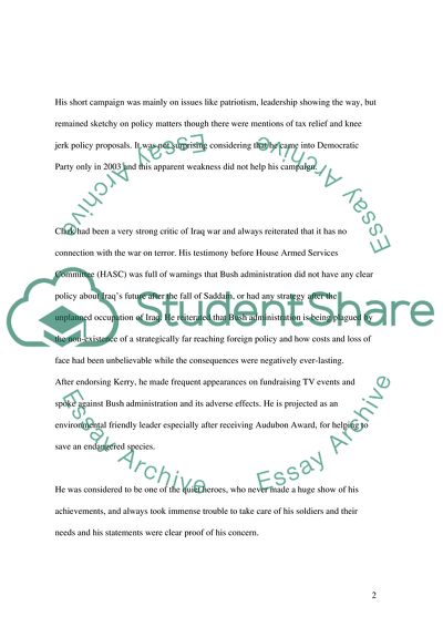 Presidential Candidate - Wesley Clark