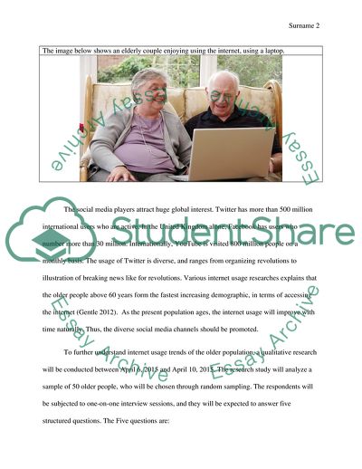 The Older People and Internet Technology