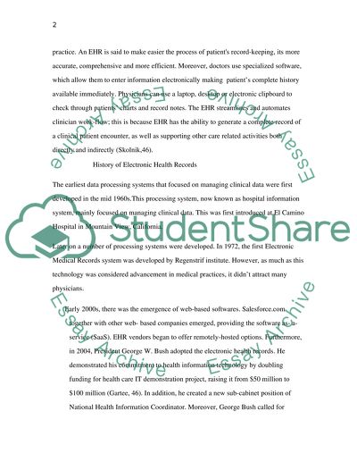 Electronic Health Records in the Healthcare System