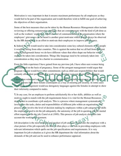 Persuasive Essay Topics For High School Students Human Resources Compare And Contrast Essay High School Vs College also The Importance Of English Essay Human Resources Essay Example Topics And Well Written Essays High School Essay Help