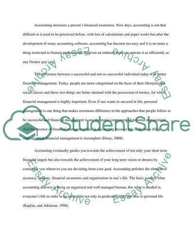 Discuss accounting principles and applications for business and personal use