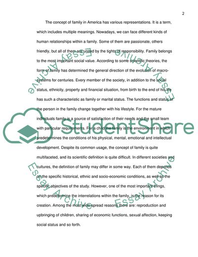 The Family in America