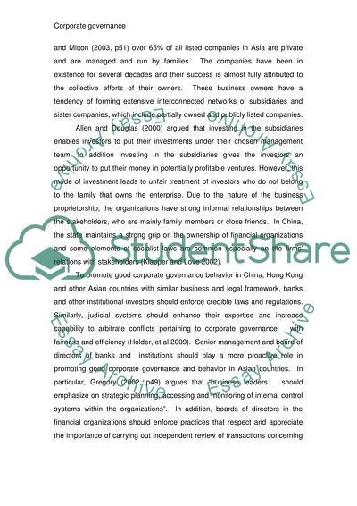 Corporate Governance & Corporate Social Responsiblity