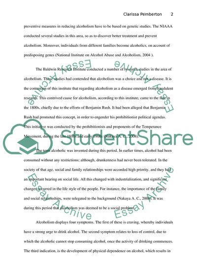 Alcoholism as a Universal Affliction