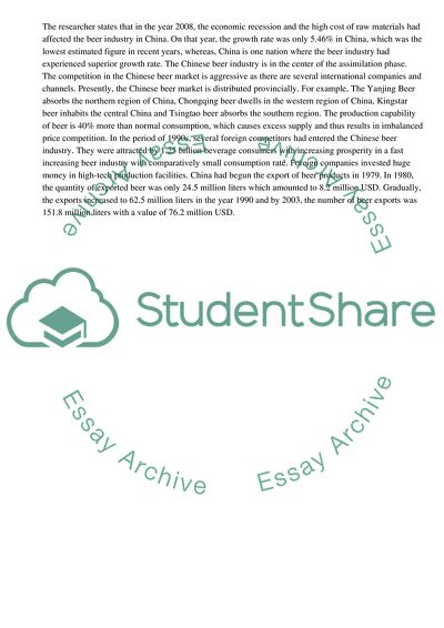 The Demise of Foreign Competitors in the Chinese Beer Industry