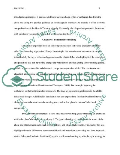 Gestalt Therapy at Counseling Children