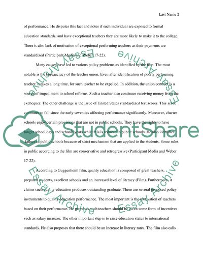 Waiting for Superman (2010) Film