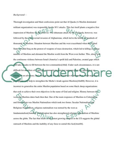 Muslims after 9/11 events and the influence of the media