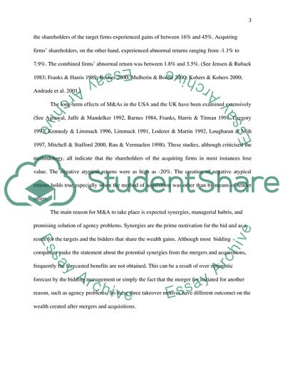 Finnc and Growth Strtgy: Mrgrs nd Acquisitions