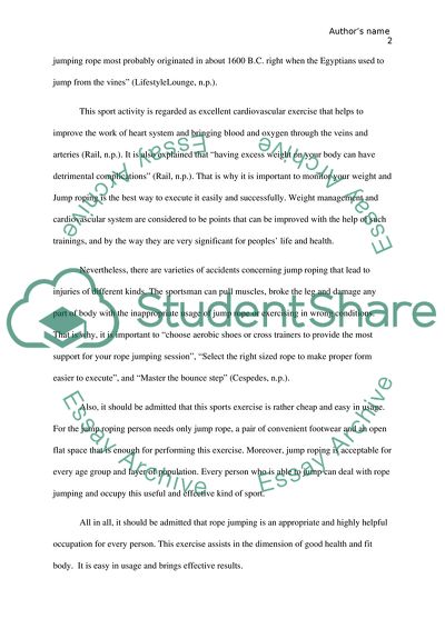 Is Jump Roping Helpful