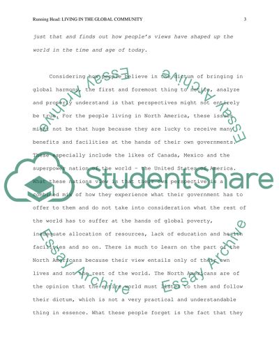 Living in the Global Community