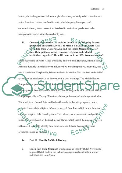 The Impact of European Expansion on the Islamic World