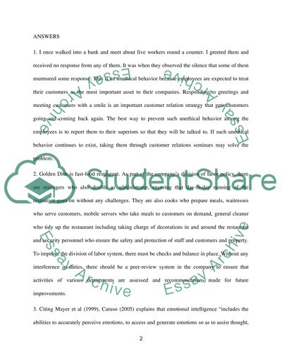 4 Questions on Management