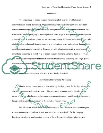 Importance Of Reward And Resourcing Within Human Resource Essay Importance Of Reward And Resourcing Within Human Resource Have Someone Write My Business Plan also Essay On Pollution In English High School Personal Statement Sample Essays