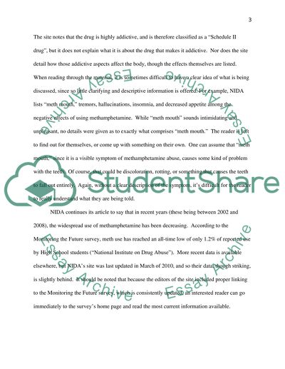 Sources of Knowledge for Methamphetamine Abuse and Addiction