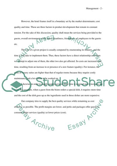 Ensuring delivery of quality products/services