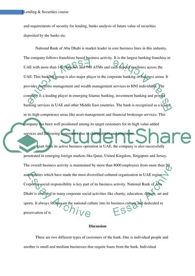 Lending & Securities Course