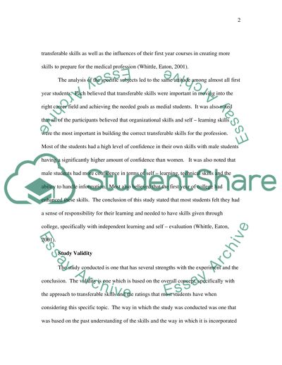 Critical review of paper