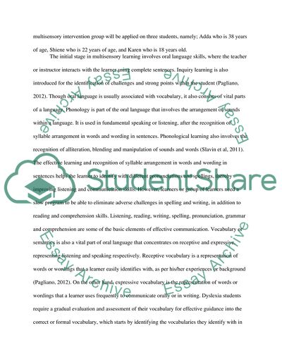 Intervention Programs for Learners