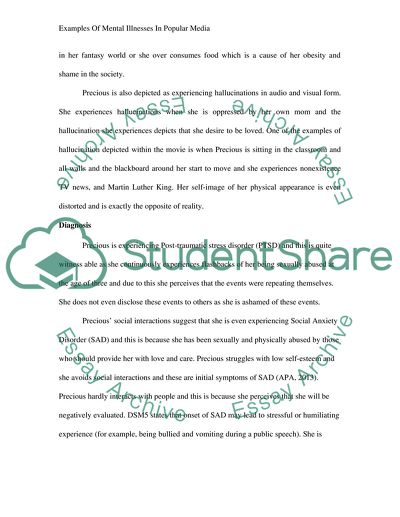 Examples Of Mental Illnesses In Popular Media