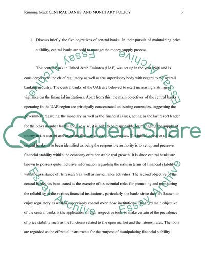 Central Banks and Monetary Policy