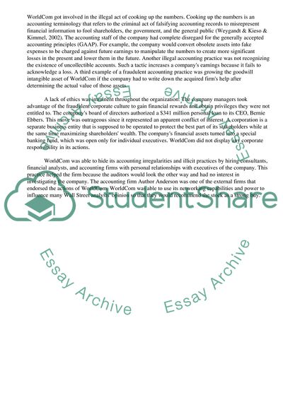 The WorldCom Case
