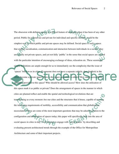 How to encourage spaces into social spaces- cases study on OMAs works