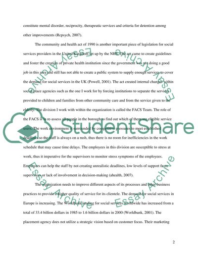 Organisation investigation