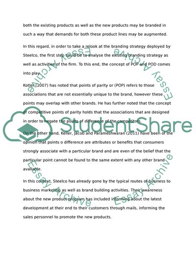 Promotion Analysis of Steelco