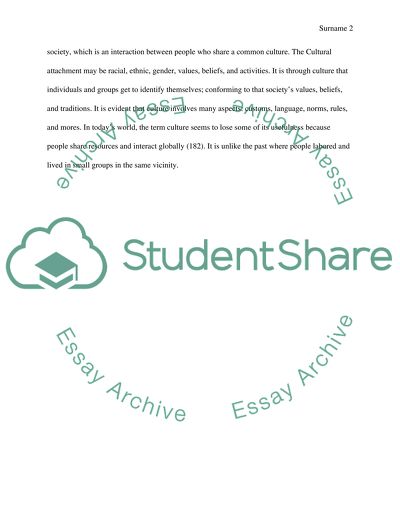 The Origin and Traits of Various Cultures