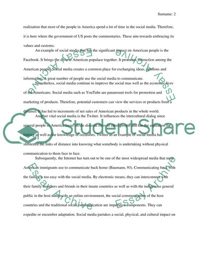 Development of Social Network in America