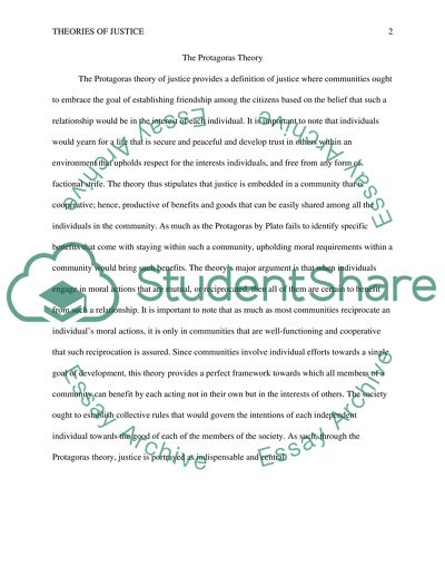 The Protagoras Theory