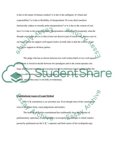 The UK Legal Methods and Legal Systems